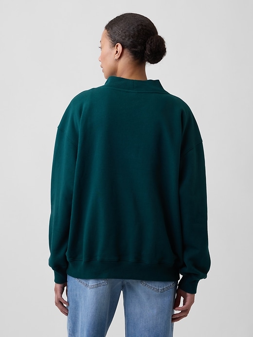 Image number 2 showing, Oversized Gap Logo Mockneck Tunic Sweatshirt