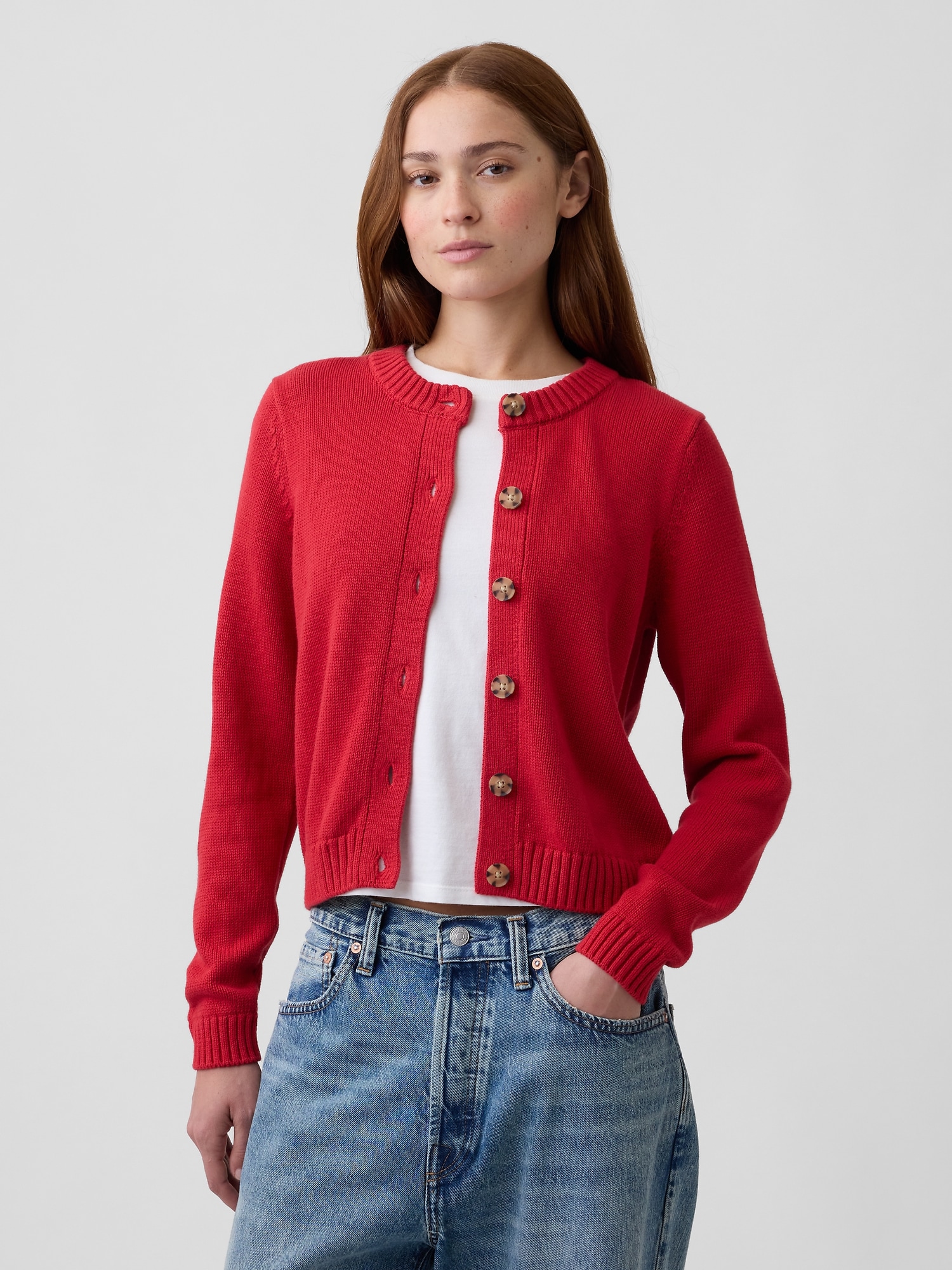 Crewneck Cardigan