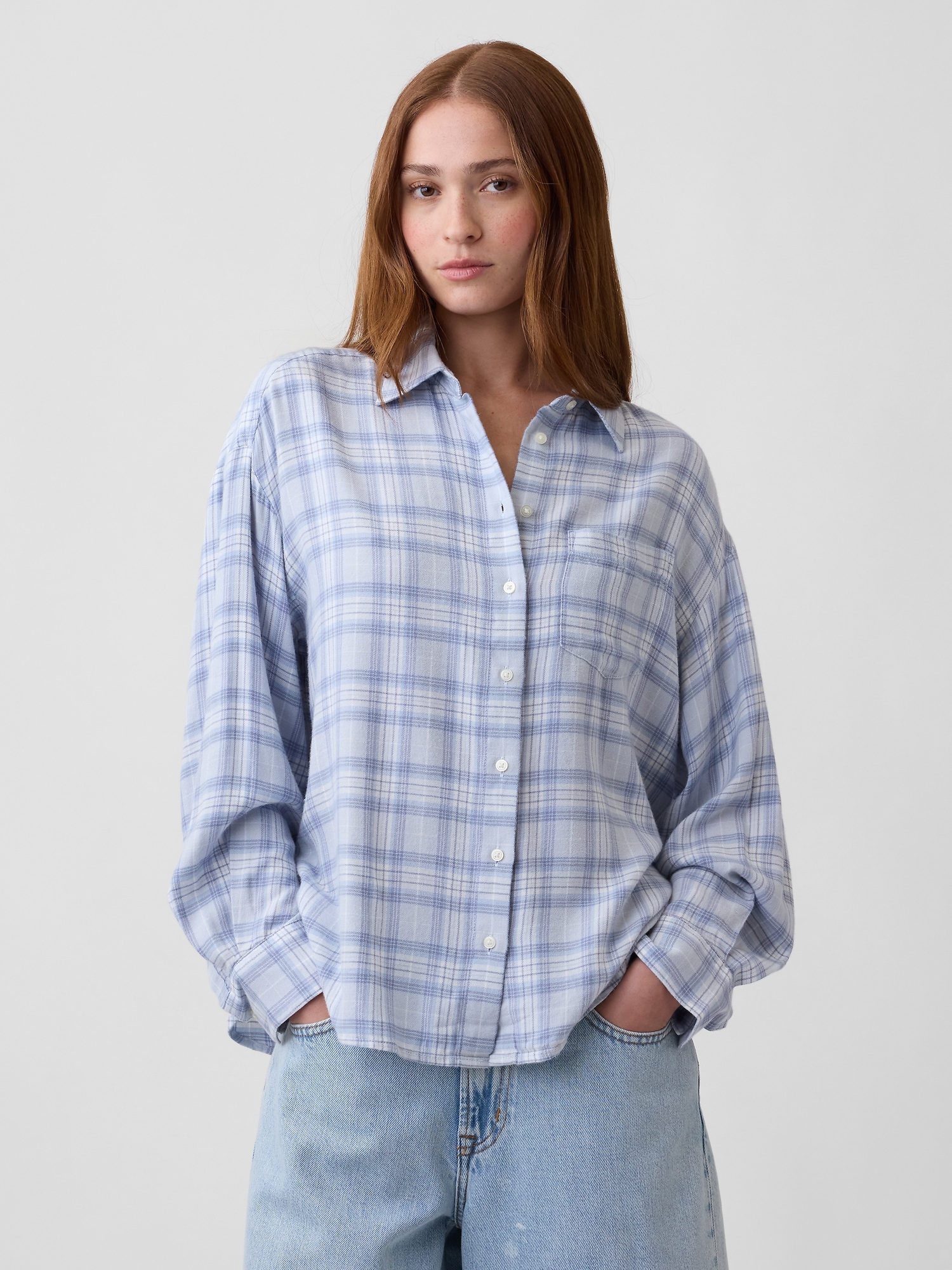 Oversized Shirt in Flannel