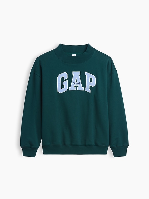 Image number 5 showing, Oversized Gap Logo Mockneck Tunic Sweatshirt