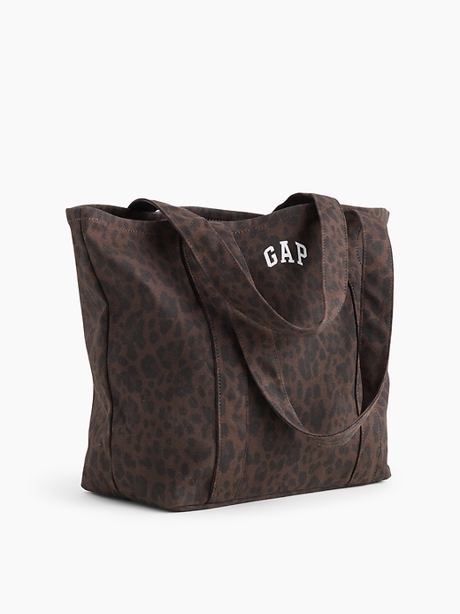 GAP　ミニGAPロゴ　トートバッグ　ブラウンレオパード⑩ Mini Gap Logo Tote Bag | Gap Factory