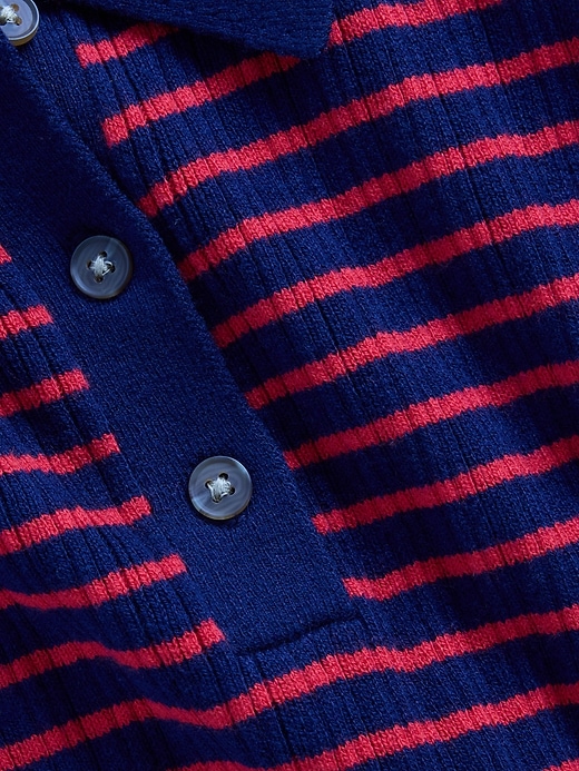 Image number 4 showing, Ribbed Sweater Polo Shirt