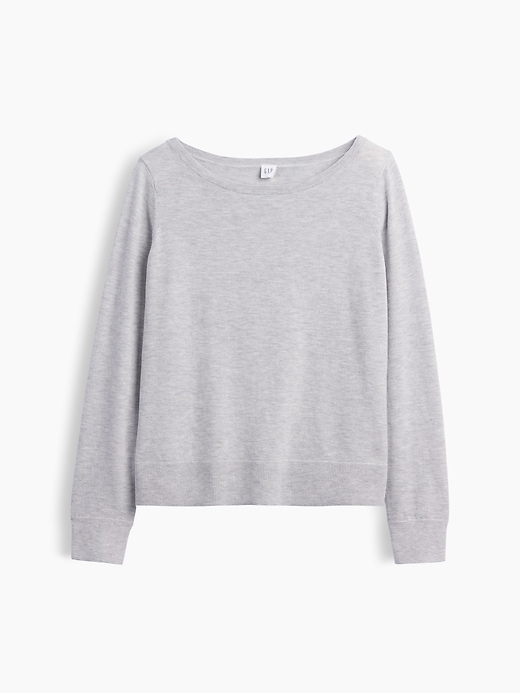 Image number 5 showing, Relaxed Jersey Boatneck Sweater