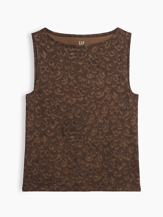 Image number 5 showing, Sleeveless Boatneck Tank Top