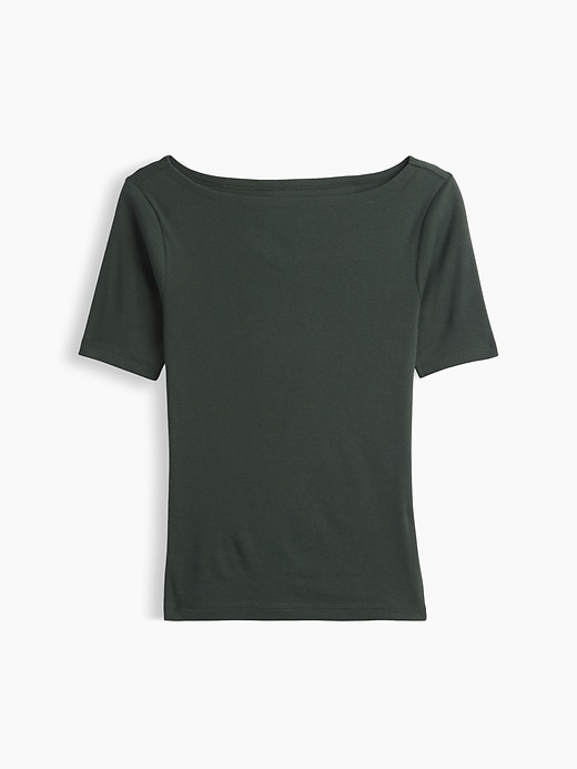 Image number 5 showing, Modern Ribbed Boatneck Top