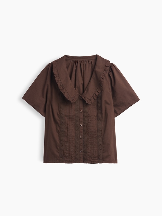 Image number 5 showing, Relaxed Lace-Trim Top