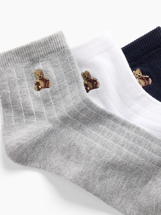 Image number 2 showing, Brannan Bear Quarter Crew Socks (3-Pack)