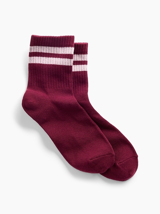 Image number 1 showing, Stripe Crew Socks