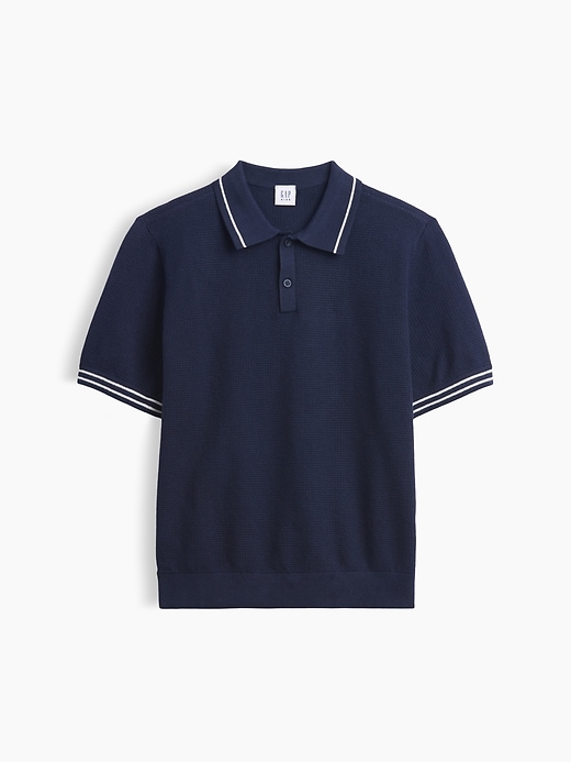 Image number 1 showing, Kids Relaxed Sweater Polo Shirt