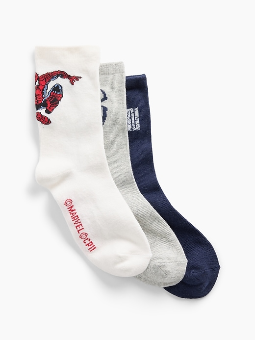 Image number 1 showing, GapKids Marvel Spider-Man Crew Socks (3-Pack)