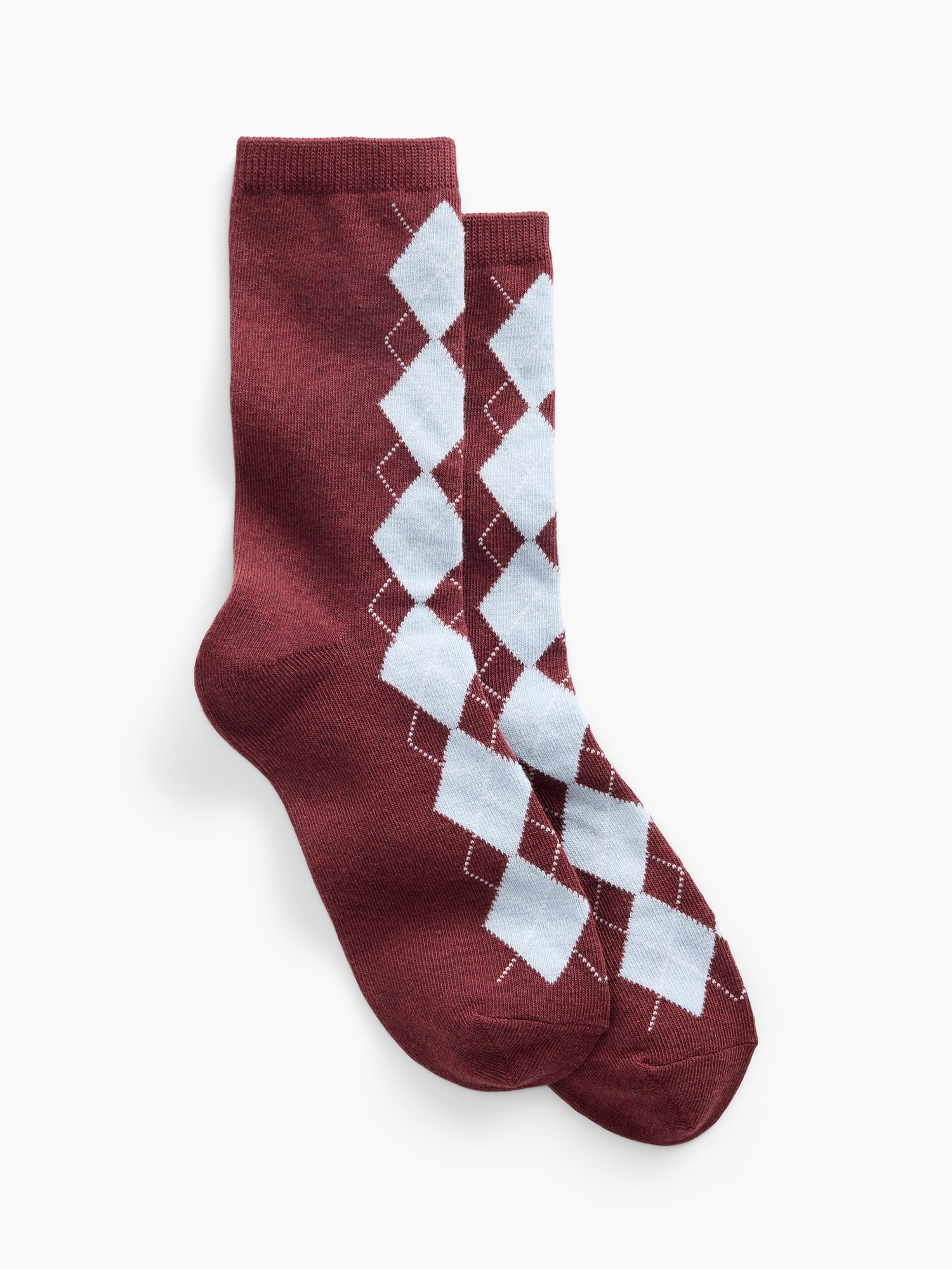 Argyle Crew Socks
