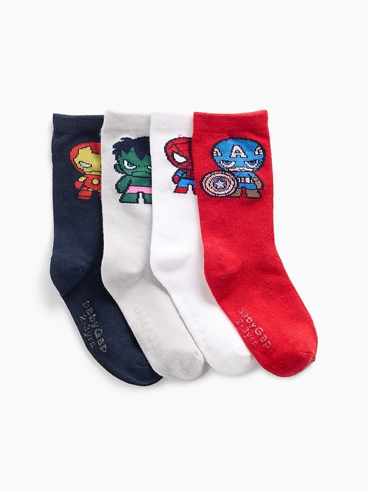 Image number 1 showing, babyGap Marvel Avengers Crew Socks (4-Pack)