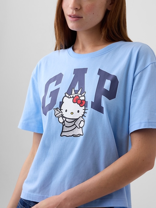 Image number 4 showing, Hello Kitty Relaxed Logo T-Shirt