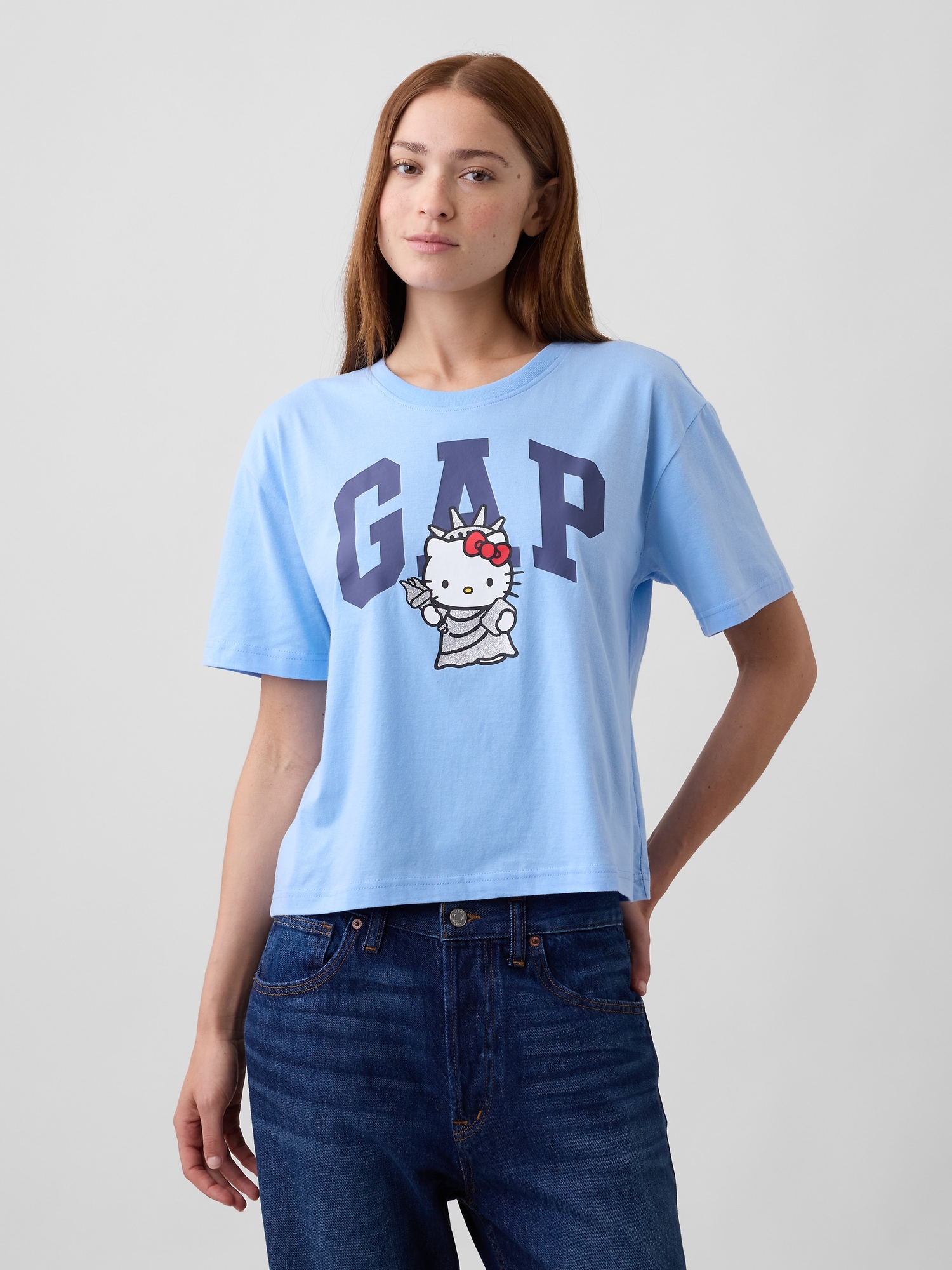 Hello Kitty Relaxed Logo T-Shirt