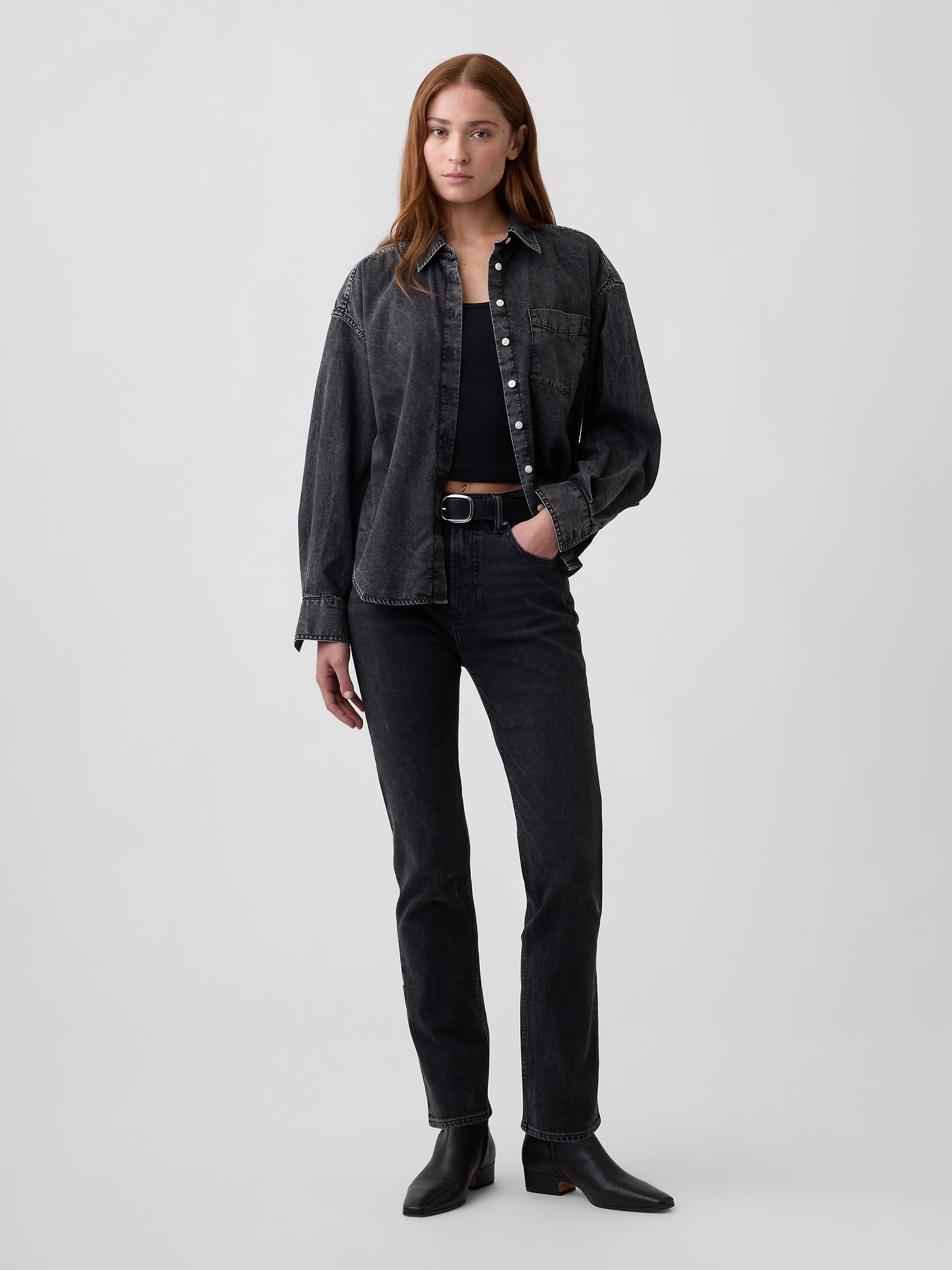 High Rise '90s Slim Straight Jeans