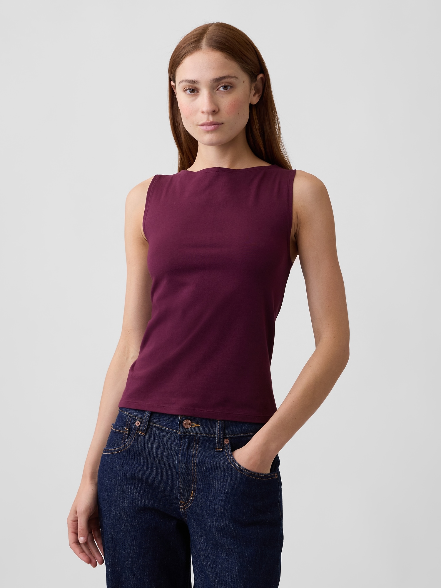 Boatneck Tank Top