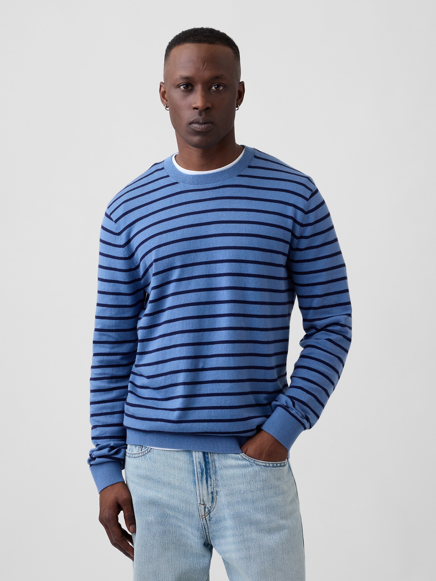 Stripe Crewneck Sweater