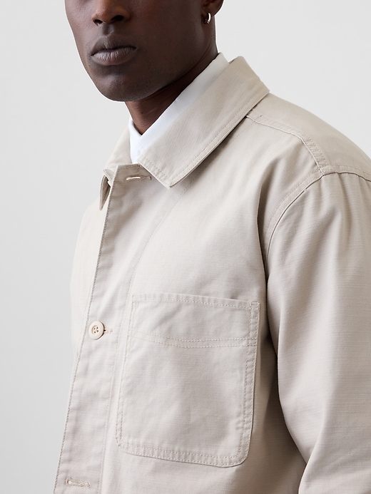 Image number 4 showing, Relaxed Twill Chore Jacket