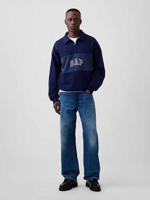 Image number 3 showing, Oversized Gap Logo Quarter-Zip Sweatshirt