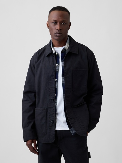 Relaxed Twill Chore Jacket