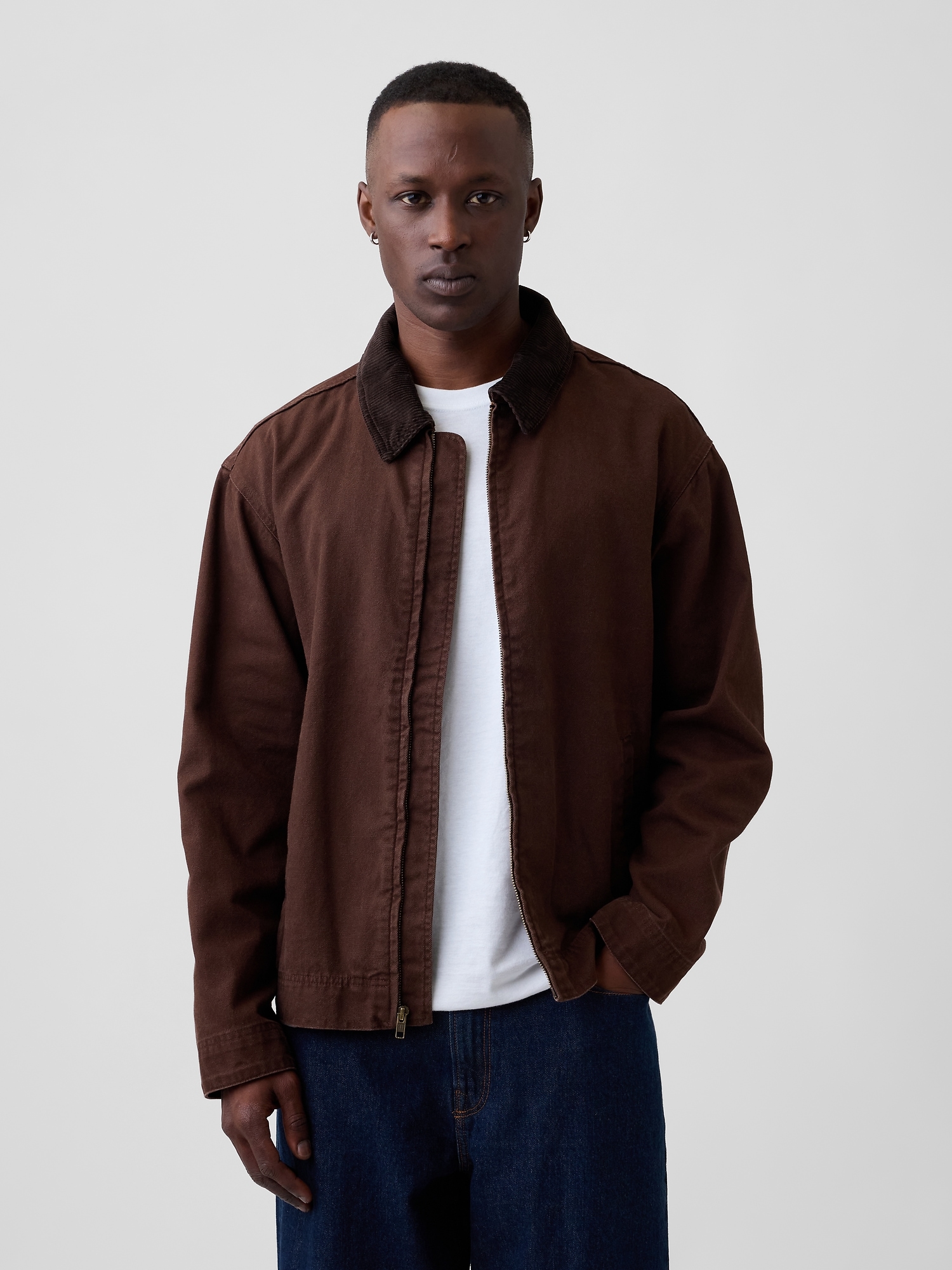 Relaxed Canvas Workwear Jacket