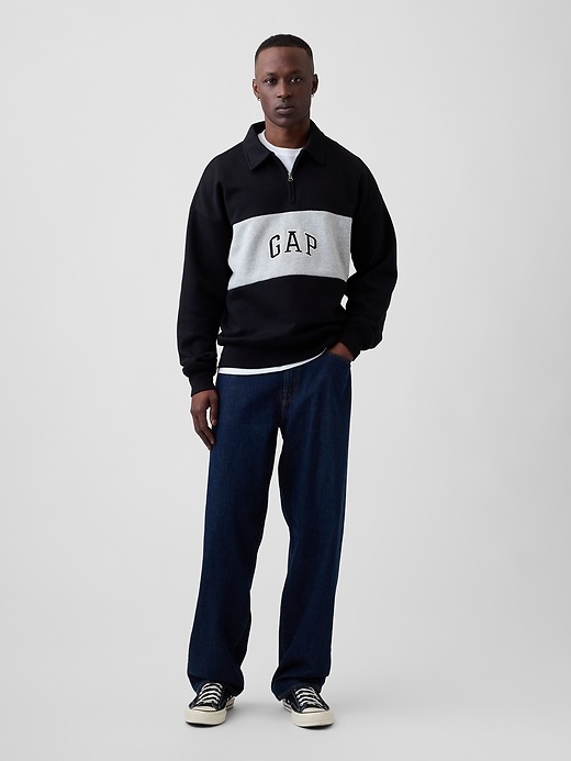 Image number 3 showing, Oversized Gap Logo Quarter-Zip Sweatshirt