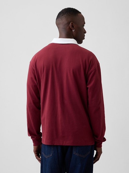 Image number 2 showing, Boxy Colorblock Rugby Shirt