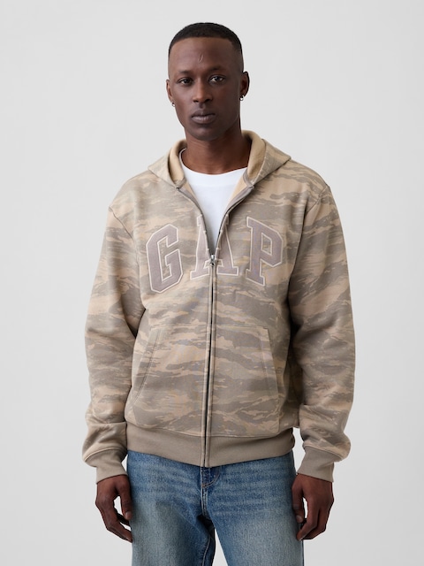 Relaxed Gap Logo Zip Hoodie