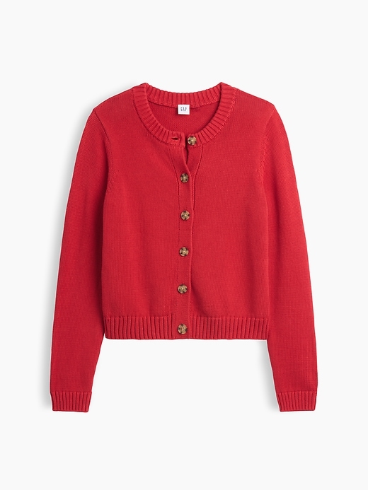 トップス 90s-00s OLD GAP cotton knit cardigan Red Crewneck Cardigan | Gap Factory