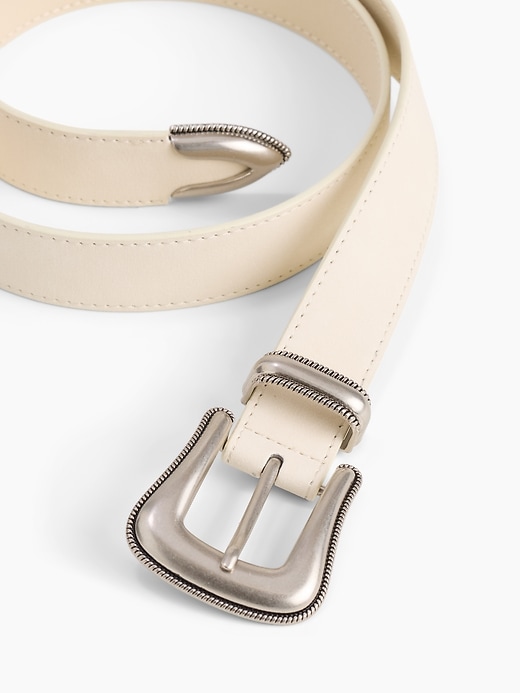 Image number 2 showing, Vegan-Suede Western Belt