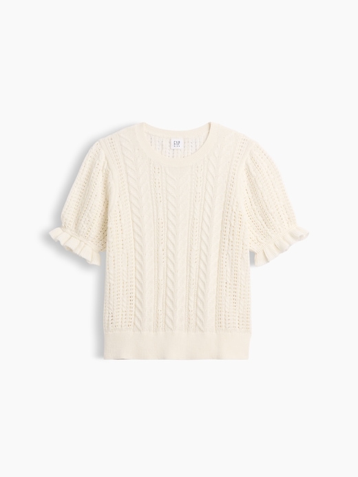 Image number 1 showing, Kids Relaxed Puff Sleeve Sweater