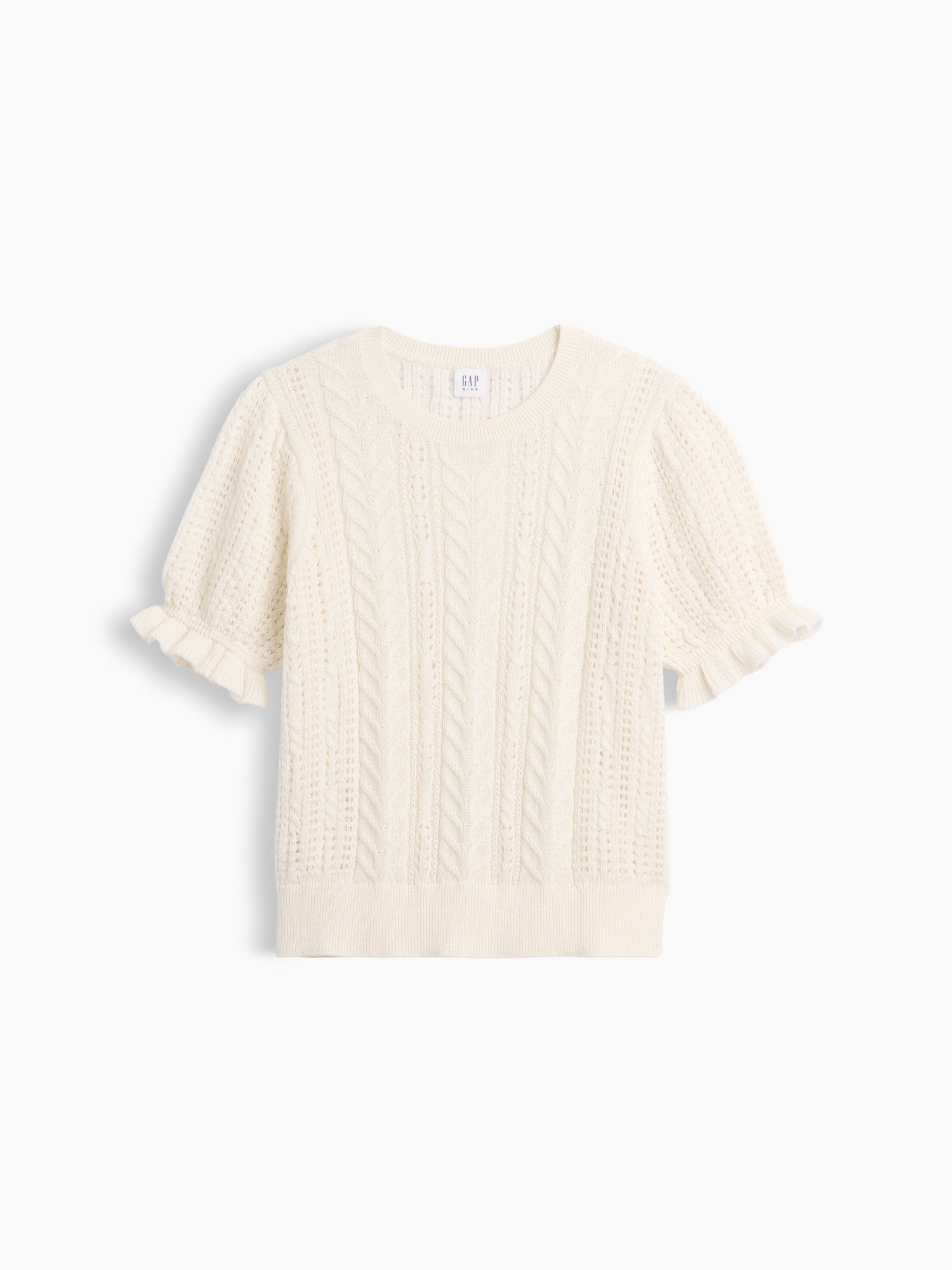 Kids Relaxed Puff Sleeve Sweater