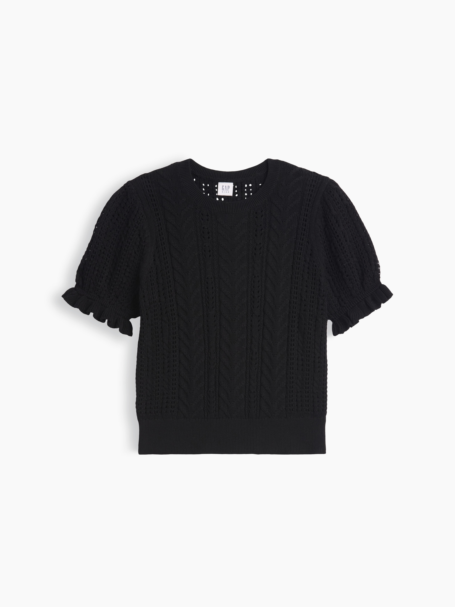 Kids Relaxed Puff Sleeve Sweater