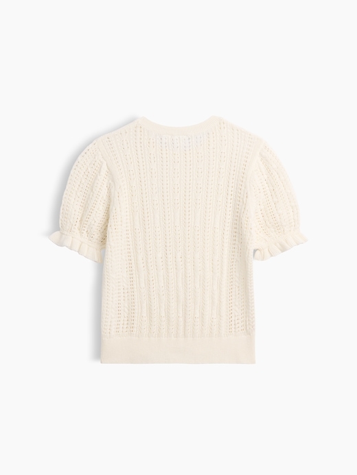 Image number 2 showing, Kids Relaxed Puff Sleeve Sweater