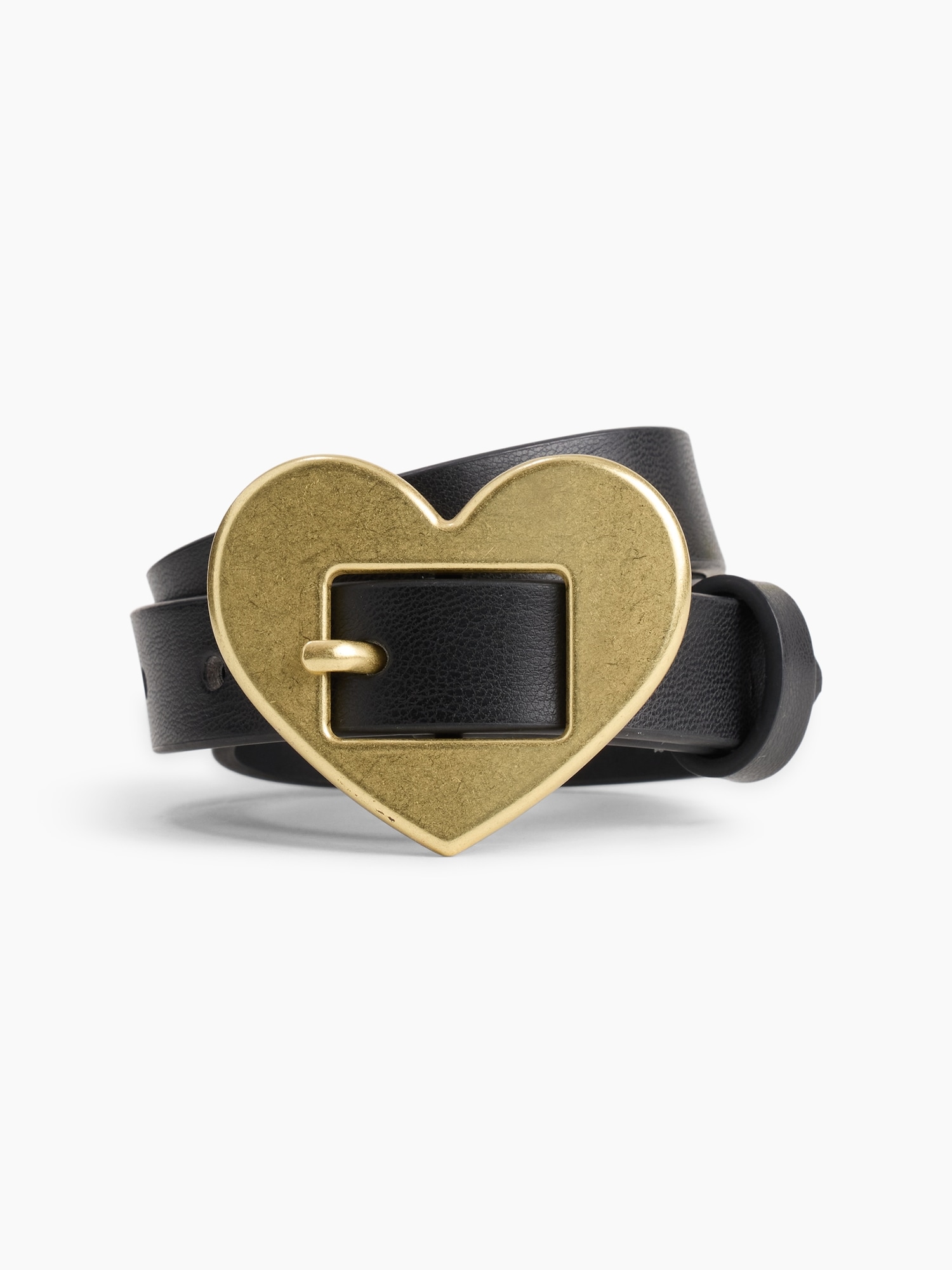 Kids Vegan-Leather Heart Belt