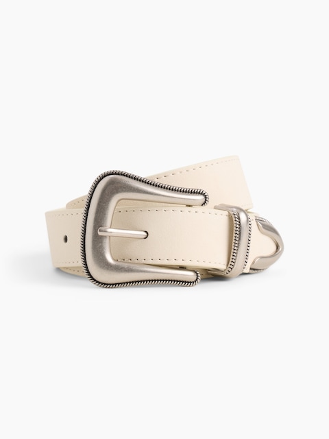 Vegan-Suede Western Belt