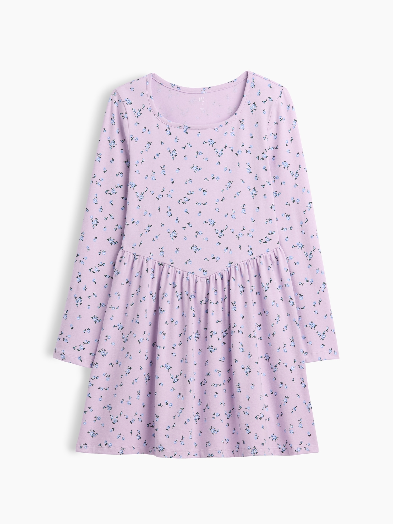 Kids Print Squareneck Dress