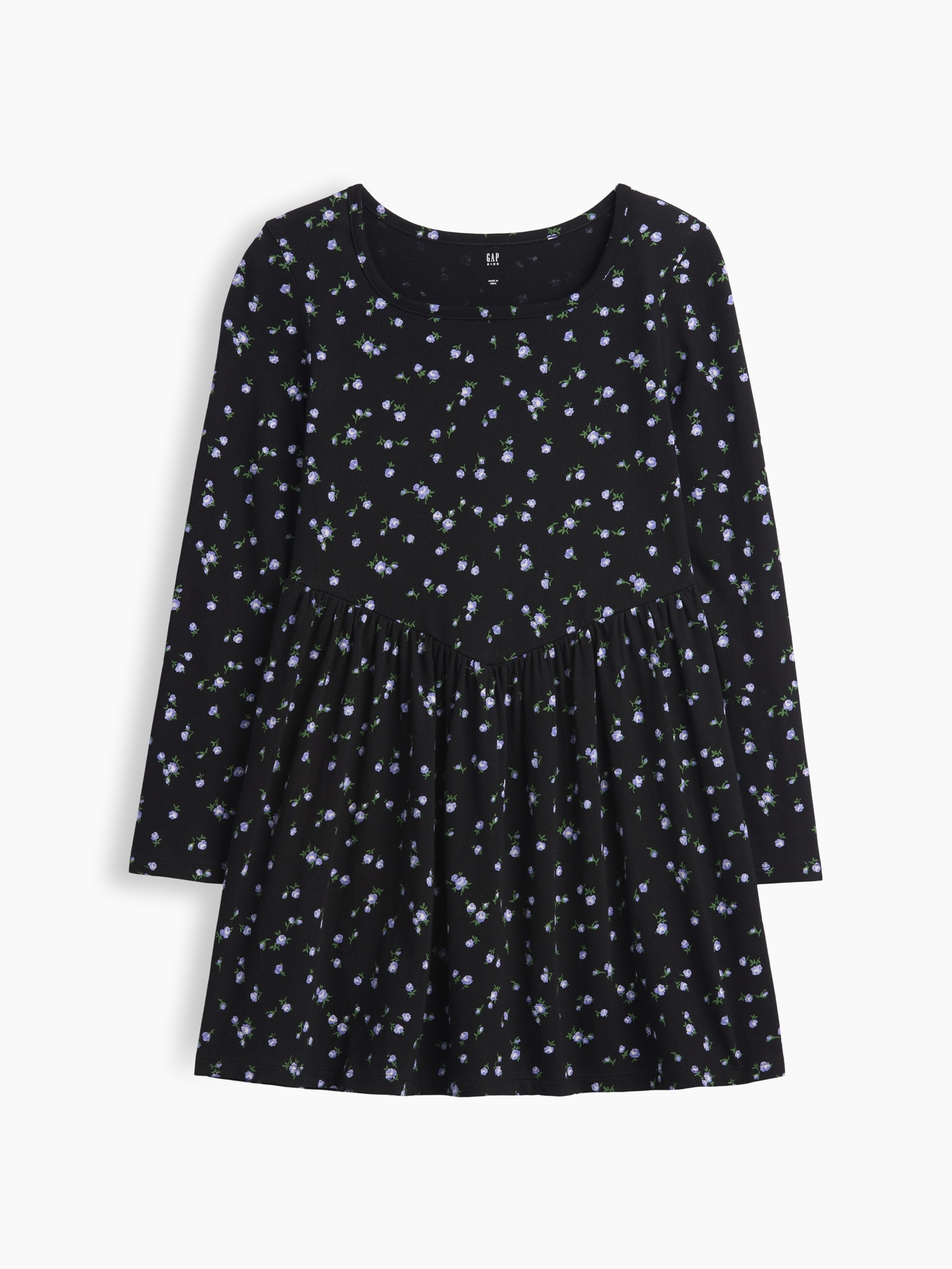 Kids Print Squareneck Dress