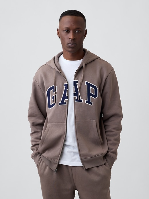 Image number 1 showing, Relaxed Gap Logo Zip Hoodie