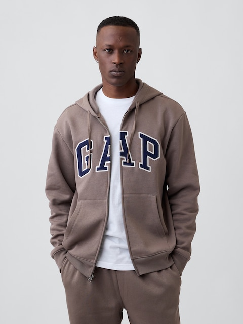 Relaxed Gap Logo Zip Hoodie