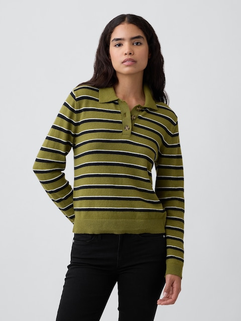 CashSoft Relaxed Sweater Polo Shirt
