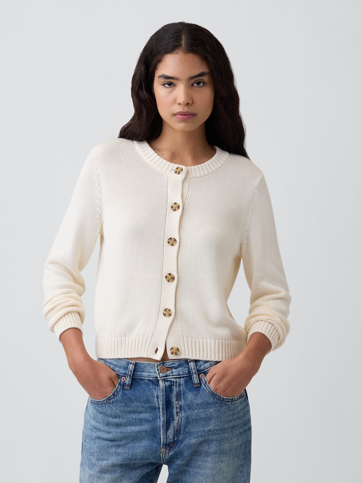 Crewneck Cardigan