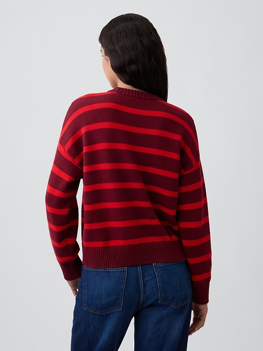 Image number 2 showing, Relaxed Stripe Crewneck Sweater