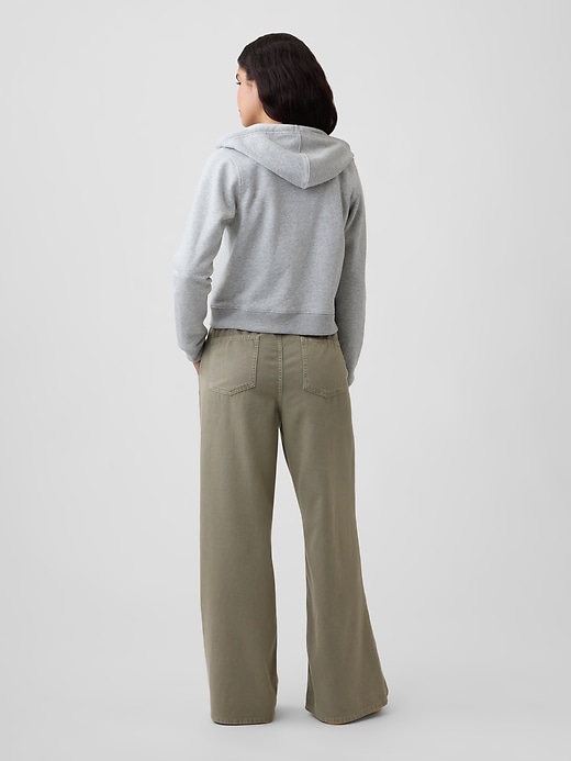Image number 4 showing, Mid Rise SuperLight Pull-On Wide-Leg Jeans