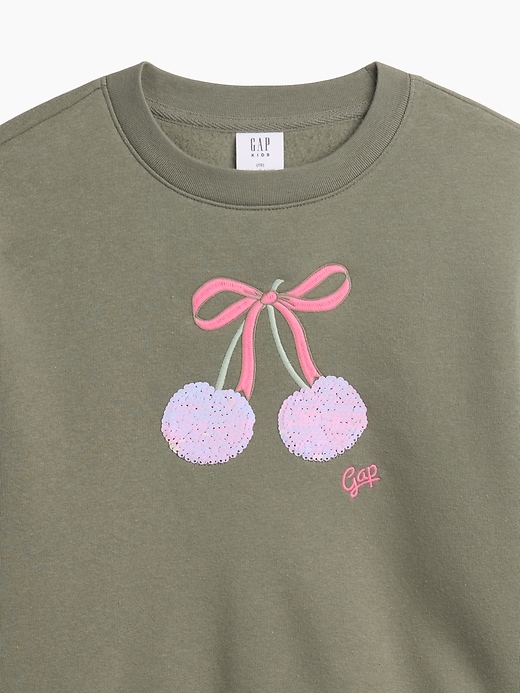 Image number 3 showing, Kids Relaxed Wedge Crewneck Sweatshirt