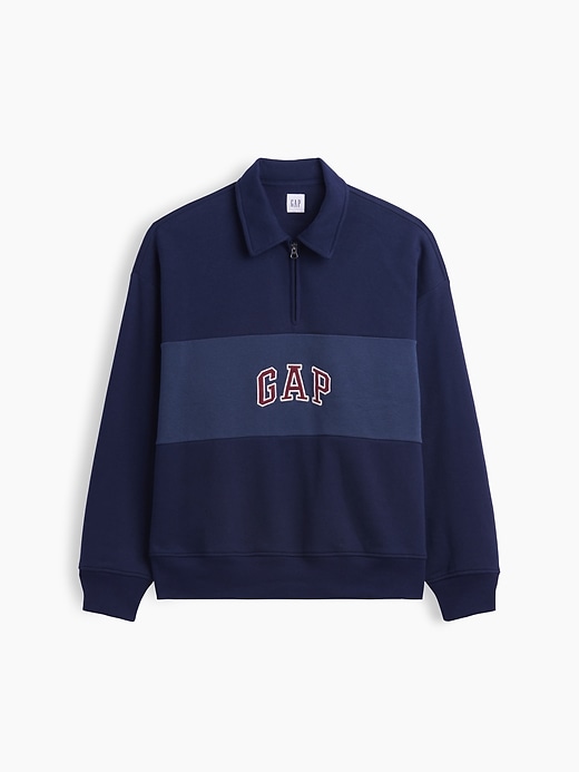 Image number 4 showing, Oversized Gap Logo Quarter-Zip Sweatshirt