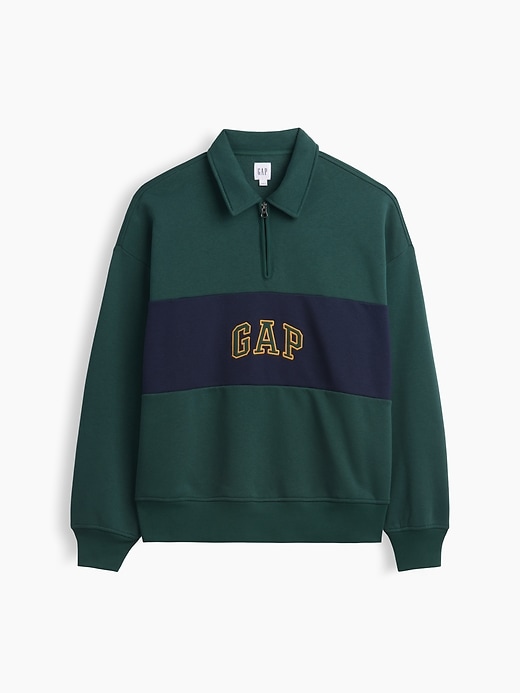 Image number 4 showing, Oversized Gap Logo Quarter-Zip Sweatshirt