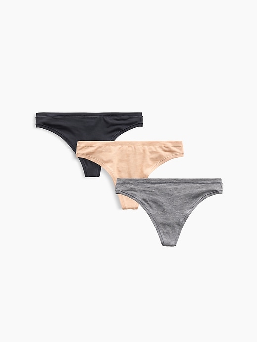 Image number 1 showing, Breathe Thong Underwear (3-Pack)
