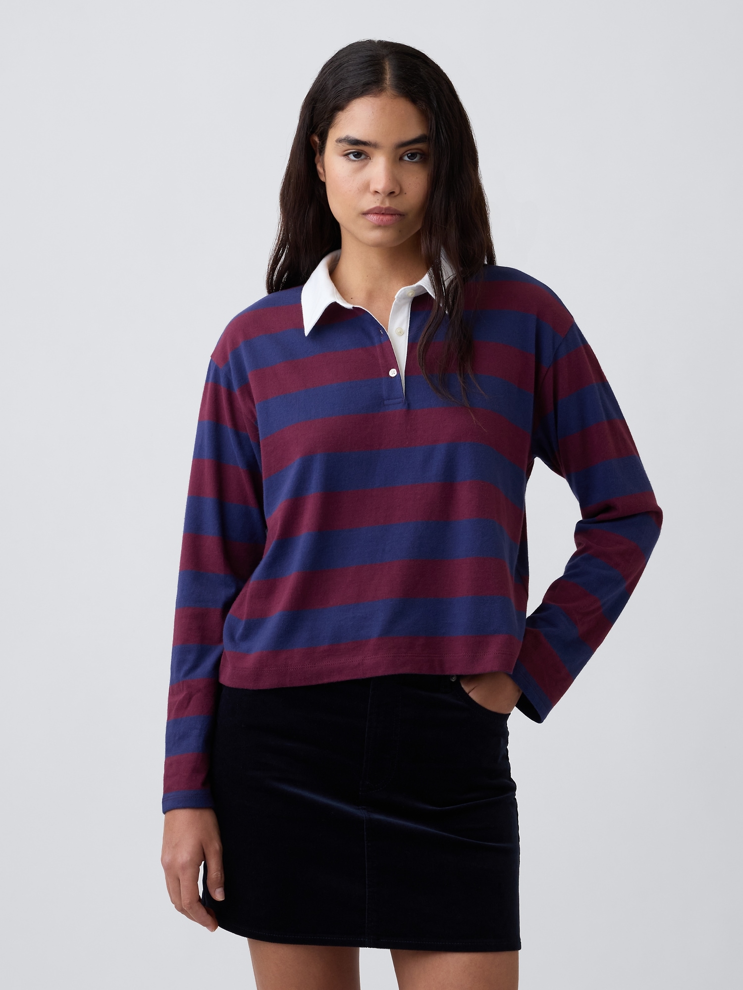 Relaxed Rugby Polo Shirt