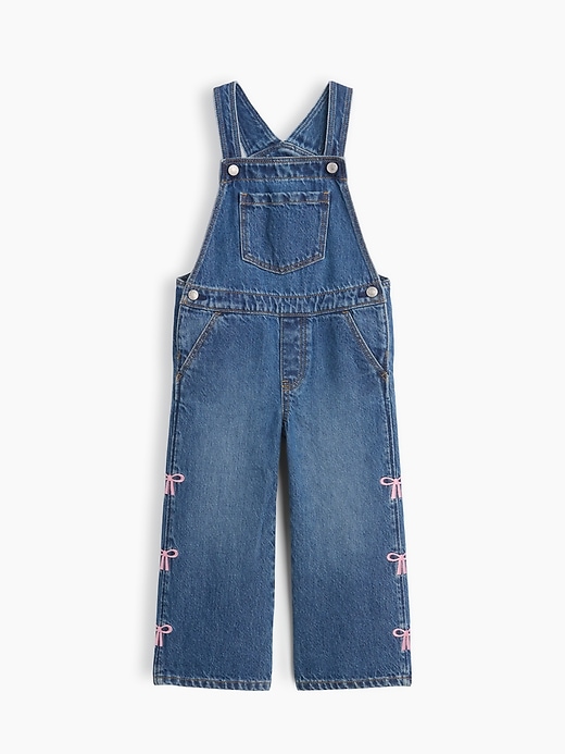 Image number 1 showing, babyGap Embroidered Denim Overalls